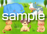 iTunesアプリ用ゲームサンプルイラスト1