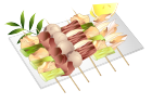 焼き鳥線なし