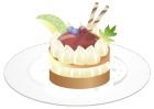 ケーキお皿影なし ケーキお皿影なし