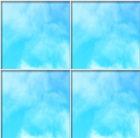 ガラスタイル青い空と雲平面2