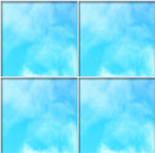 ガラスタイル青い空と雲平面2