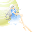 妖精と星カット線なし黄色系