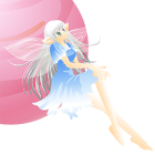 妖精と星カット線なし赤系 妖精と星カット線なし赤系