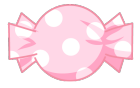 キャンディ素材水玉ピンク１