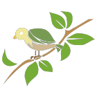お花型鳥