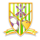 クマとサッカーと三本の矢のマーク