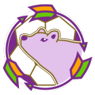 クマとサッカーと三本の矢のマーク8