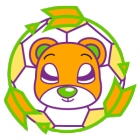 クマとサッカーと三本の矢のマーク10