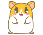 ハムスターのキャラクターイラスト