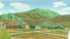 村の風景手描き手塗りアナログ風２