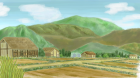 村の風景手描き手塗りアナログ風８