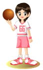 バスケットボール女子素材2