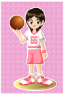 バスケットボール女子素材3