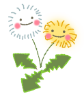絵本手描き風?イラスト素材タンポポと綿毛 絵本手描き風?イラスト素材タンポポと綿毛