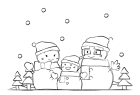 寒中お見舞い用イラストパーツ5