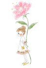 2010イラストパーツ女の子とうさぎ