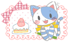 バナープレート14猫のぬいぐるみ