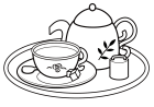 白黒お茶セット2 白黒お茶セット2