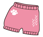 毛糸のパンツ