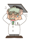博士・ポーズ・焦る