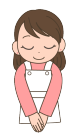 お母さん・主婦・お辞儀