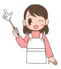 お母さん・主婦・指差し棒