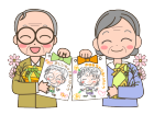 シニア・似顔絵・敬老の日 シニア・似顔絵・敬老の日
