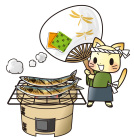 秋刀魚の炭火焼き2