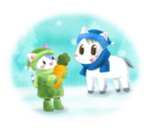 猫と馬・イラスト