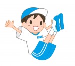 体操をする男の子