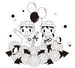 卒園式白黒00