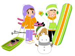 雪遊び